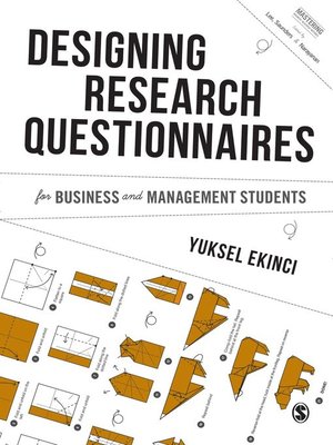 cover image of Designing Research Questionnaires for Business and Management Students